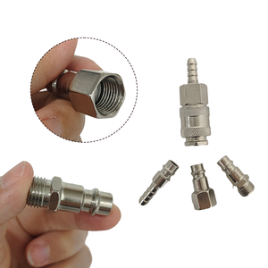 ข้อต่อสายยางเหล็กเยอรมันยูโร 1/4" BSP 8 มม. ข้อต่อเร็วแบบหนามสำหรับลม คอมเพรสเซอร์ -001 - Product Image 6