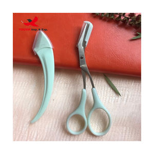 Ciseaux à sourcils à prix réduit pour l'approvisionnement mixte, avec peigne, pour débutants/femmes/filles, rasoir à sourcils en acier inoxydable - Product Image 5