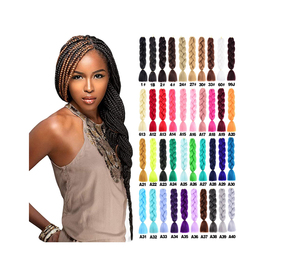 Vendita calda A Buon Mercato <span class=keywords><strong>Capelli</strong></span> Trecce Jumbo Sintetico Treccia Dei <span class=keywords><strong>Capelli</strong></span> Naturale Per La Bellezza Della <span class=keywords><strong>Donna</strong></span> Della Signora Della Ragazza di Alta Temperatura del Filo Private Label - Product Image 1