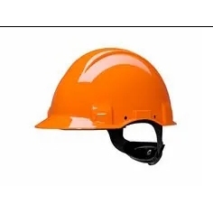 3M™Casque de sécurité UVicator Verrouillage pivotant non ventilé 440V Bandeau anti-transpiration en plastique diélectrique Orange pour l'industrie de la construction-Modèle G3001CUV-OR - Product Image 1