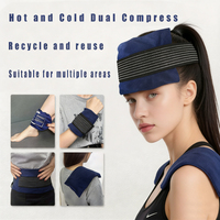 Compresse de gel en nylon non toxique à double usage chaud/froid – Réutilisable pour un soulagement instantané de la douleur et du stress pour la thérapie des articulations du genou/de la taille