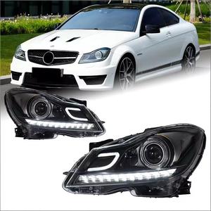 สำหรับ2011-2014 Mercedes-Benz C-Class <span class=keywords><strong>W204</strong></span> 12V LED โปรเจคเตอร์ไฟหน้าประกอบกับสัญญาณไฟเลี้ยวและไฟวิ่งกลางวัน - Product Image 2