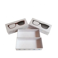 Boîtes d'emballage de lunettes noires écologiques personnalisées Boîte de lunettes de soleil de luxe avec logo de la marque