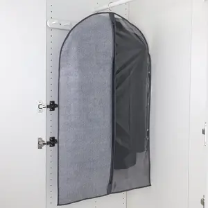 Copri cappotto di lusso Non tessuto a prova di polvere in Pvc borsa impermeabile all'ingrosso resistente portatile borsa di stoccaggio trasparente rotonda