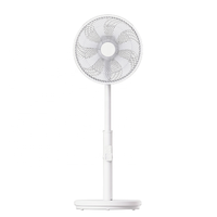 Ventilateur sur pied télescopique de 14 pouces, ventilateur mécanique sur pied, moteur en cuivre DC, 120 fils, grille anti-doigts, ventilateur de sol avec 3 modes