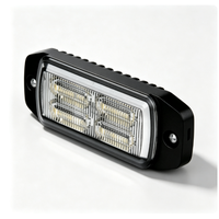 Feu de signalisation stroboscopique LED ambre grand angle 180 degrés pour calandre, 10-30V CC, IP65, montage en surface, lampe clignotante d'urgence
