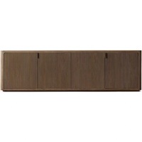 Moderner Langlebiger Massivholz Wohnzimmer TV-Schrank mit 4 Türen Flachbildschirm-Design