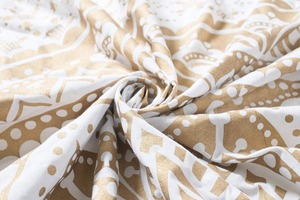Popular Handicrafts <b>Printed</b> Curtains Panels Indian Hippie Bohemian Beautiful Ombre Color Mandala Curtain Panels Gold - Product Image 3