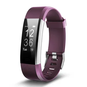 2024 nouvelle vente 115 plus bande de santé température corporelle montre-bracelet podomètre fréquence cardiaque sport Bracelet intelligent