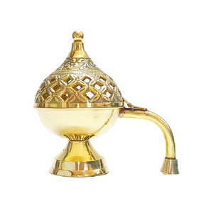 Nuevo Quemador de Incienso de Diseño Elegante con Forma de Loto, Porta Incienso de Metal, Quemador de Incienso Hecho a Mano para Decoración del Hogar, Regalo - Product Image 1