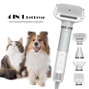 Nhãn hiệu riêng 4 trong 1 thông minh Pet máy sấy thổi Máy sấy bàn chải tốt nhất Trung Quốc nhà máy Pet Dog máy sấy máy PET làm sạch grooming sản phẩm