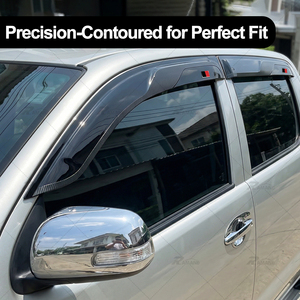 Deflectores de Ventana de Fibra de Carbono ABS GR para Hilux <span class=keywords><strong>Vigo</strong></span> 2005-2015, Protectores Contra la Lluvia, Accesorios Exteriores - Product Image 3