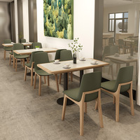 Vente en gros d'usine : Ensemble de sièges en bois massif pour hôtels et restaurants modernes et table et chaises de café