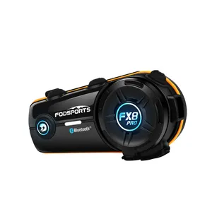 Fodsports FX8 PRO8ライダー1000m全二重デュアルBluetoothチップヘルメットインターホンモーターサイクルヘルメット通信