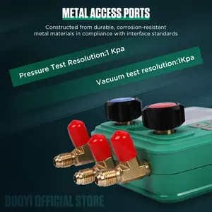 Manifold <span class=keywords><strong>Digital</strong></span> de Pressão a Vácuo DY523 PLUS para Refrigeração com Medidor de Pressão, Testador de Ar Condicionado e Temperatura e Ferramenta de Válvulas - Product Image 2