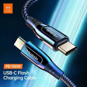 Mcdodo 812 cavo USB C Quick Charge Pd Usb C cavi Nylon intrecciato 100W 5A cavo Usb dati di ricarica rapida per iPhone 15 Laptop