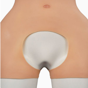 Culotte de contrôle et de rehaussement des fesses avec faux vagin en silicone, antibactérienne, écologique, rembourrée, pour le soutien des fesses, destinée aux personnes transgenres - Product Image 6