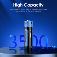 Chargeur de batterie au lithium USB Hixon 1,5 V AA/AAA, sortie portable, compatible prise AU, électronique fabriqué en Chine