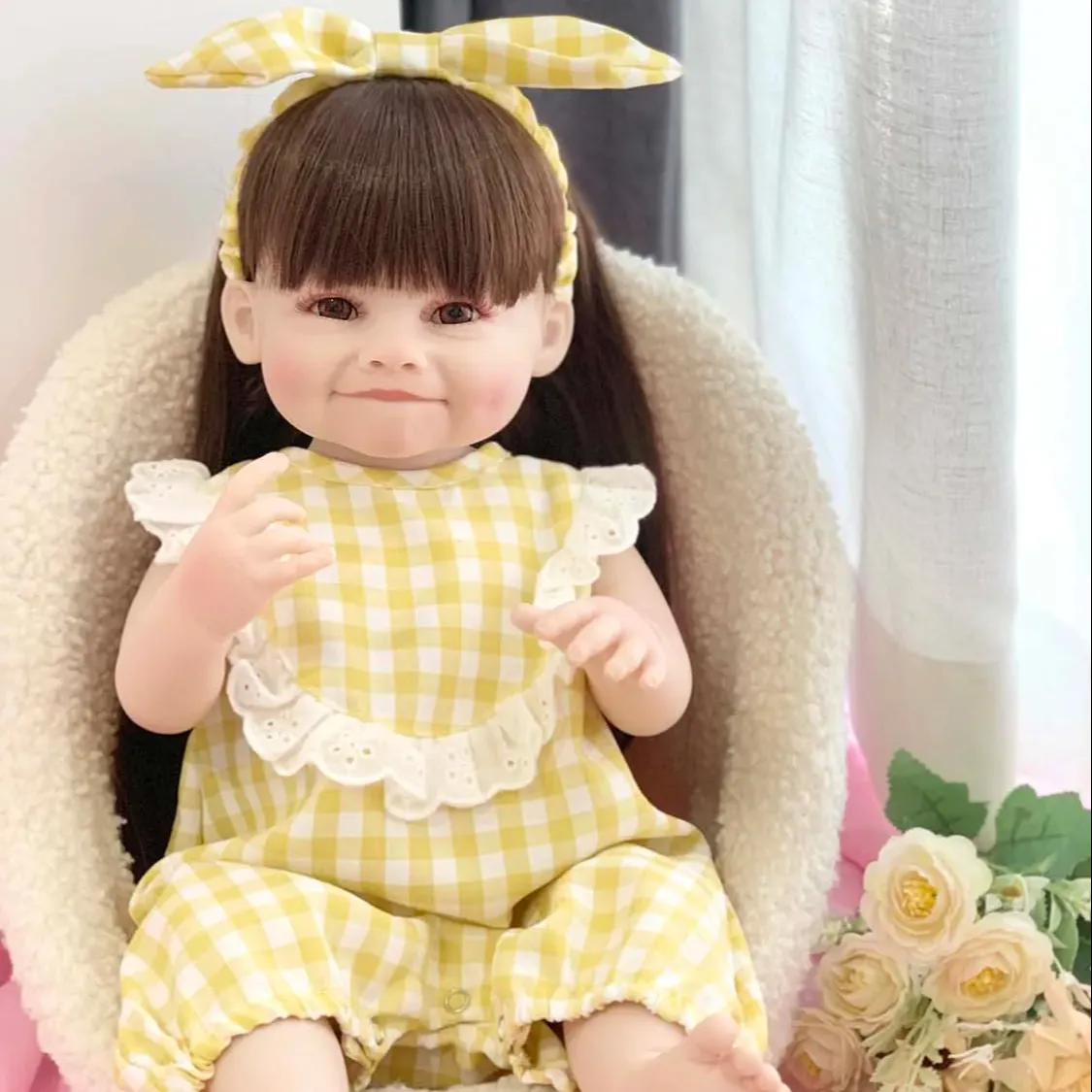 Liferborn Smile Teeth Que Reales Realista Baratos Doll-20 Shipping Down Syndrome Pul BadyReborn Dolls