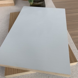 Tấm Ván dăm 1200mm x 2400mm Độ dày 14mm <span class=keywords><strong>melamine</strong></span> E0/E1/E2 keo mịn bề mặt màu xám cho văn phòng/Sử dụng thương mại - Product Image 1