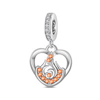 Vente en gros de bijoux tendance pour femmes amour soleil arc-en-ciel eau feu énergie pendentifs à breloques cuivre plaqué argent accessoires de bracelet