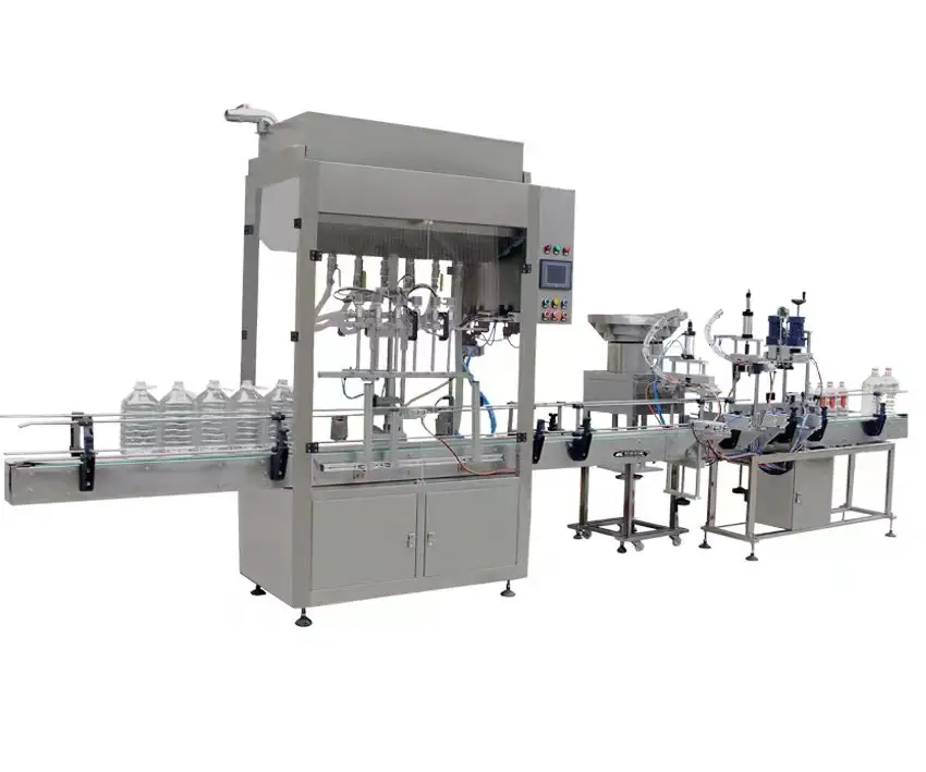Automatic Liquid Bottle Filling Capping Labeling Machine Bottle Automatic packaging system vial filling and capping machine