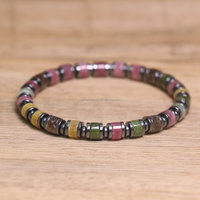 Bracelet élastique en pierres naturelles impériales, perles d'hématite, style bohème, pour femmes et hommes, idéal pour l'été et la plage, empilable, best-seller