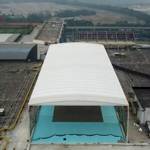 Tente extérieure électrique à profil élégant Toit plat à profil bas L'utilisation minimaliste quatre saisons améliore l'attrait des bordures pour <span class=keywords><strong>les</strong></span> maisons modernes - Product Image 1