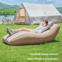 Fauteuil de relaxation Ming Chan au design moderne avec pompe intégrée, pratique pour une utilisation en intérieur et en extérieur, canapé gonflable
