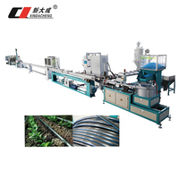 Ligne de production de tuyaux d'irrigation à goutte-à-goutte ronds en PEHD / Machine d'extrusion de tuyaux en plastique / Fabrication de tubes en plastique PEHD