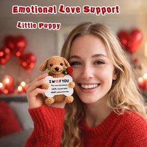 Nuevo Muñeco de Ganchillo Labrador con Patrón de Rosas, Estilo Lindo, Energía Positiva, Hecho a Mano, Transfronterizo, 2026 - Product Image 5