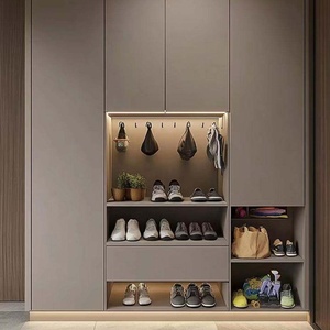 Senger Customizable Wooden Entryway Cabinet With Mirror-modern Durable <strong>Coat</strong> <strong>Rack</strong> <strong>Shoe</strong> <strong>Bench</strong> &amp; Shelf Easy Assembly for Hotel Use - Product Image 6