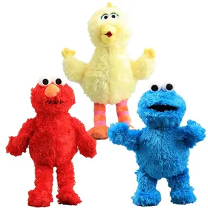 JM Sesames街Elmo玩具毛绒软娃娃红色动物毛绒玩具毛绒礼品Sesam街Aimo卡通圣诞玩具