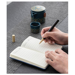 Ensemble de neuf pièces Souvenir d'entreprise personnalisé luxe promotionnel Ensemble de neuf pièces avec bloc-notes stylo à thé personnalisé pour bloc-notes et thé - Product Image 4