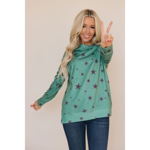 TD abbagliante Star Top da donna eleganti camicette e camicie