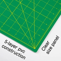 Tapis de découpe PVC auto-cicatrisant double face pour loisirs créatifs, format A1, impression personnalisée, respectueux de l'environnement, Keep Smiling