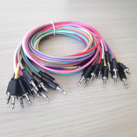 Câble audio Eurorack PVC coloré 3,5 mm TS vers TS mono pour synthétiseur modulaire, moniteur et haut-parleur