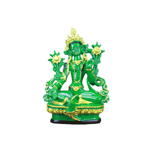 Vente chaude <span class=keywords><strong>Vert</strong></span> Mère Peint À La Main Résine Art Déco Design Ornements Fujian-made 13CMCHLDM Modèle Maison Salon - Product Image 6
