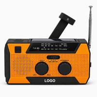5000mAh NOAA Weather Alert Emergency Radio with Solar Hand Crank Charger for Home Disaster Preparedness