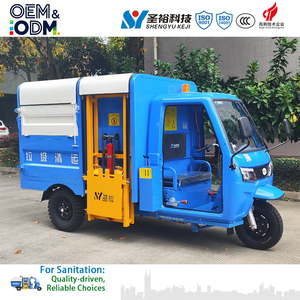 3.5m&sup3; Electric Mini <strong>Garbage</strong> <strong>Truck</strong> With Side-Mounted Bin &amp; Full-Auto Self-Dumping System - China <strong>Garbage</strong> Collection Tricycle - Product Image 2
