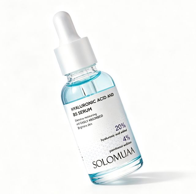 OEM 30ml 20% HA Hyaluronic Acid Serum 4% Panthenol Vitamin B5 Moisturizing Brightening Skin Repair Facial Essence Private Label