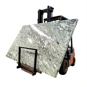 Loseta de Mármol Verde Esmeralda al por Mayor con Vetas Negras, Piedra Natural para Baño, Fondo de TV, Mesa de Comedor - Product Image 1