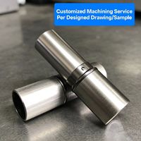 Tube de rouge à lèvres en aluminium sur mesure OEM, usinage CNC, conteneur rechargeable pour baume à lèvres, diverses applications, fourni par l'usine