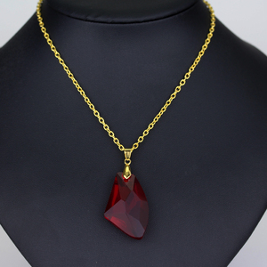 फैशन फिल्म जादूगर दार्शनिक का जादू पत्थर हार लाल ऐक्रेलिक पेलेंट लिंक चेन पोटरर पुरुषों महिलाओं के लिए उपहार - Product Image 6