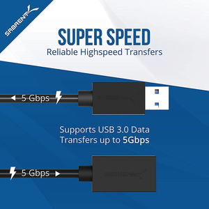 Black USB3.0 Type a Male/Female Extension Cable with 3A Fast Charging Braid Shielding <strong>for</strong> Printer Camera Mouse Keyboard <strong>Computer</strong> - Product Image 4