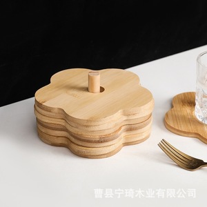 Bamboo heat-insulating <b>mat</b>, placemat, Chinese placemat, bowl <b>mat</b>, <b>plate</b> <b>mat</b>, bamboo and solid wood <b>mat</b>, heat-resistant and - Product Image 4
