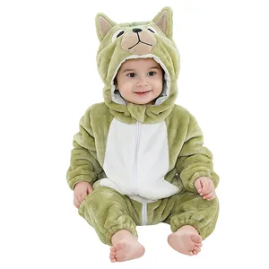 Chicley – costume d'hiver en flanelle à capuche pour bébé, vêtement de dessin animé, commerce électronique