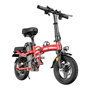 Yüksek kaliteli elektrikli bisiklet 400W özelleştirilmiş iki tekerlekli ebike yetişkin katlanır taşınabilir uzun ömürlü elektrikli bisiklet