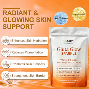 Poudre de glutathion et d'acide hyaluronique OEM pour blanchir et éclaircir la peau, hydratant, complément alimentaire, marque privée, usine GMP, en vrac - Product Image 4