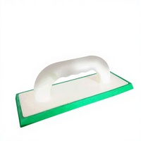 Éponge à plâtrer en mousse de haute qualité avec manche en plastique vert, pour une finition excellente